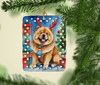 Chow Chow Christmas Reindeer Porcelain Ornament product image at NuMercy 2