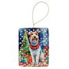 Wire Fox Terrier Christmas Porcelain Ornament DAC3689 product image at NuMercy