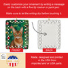 Abyssinian Cat By the Christmas Tree Porcelain Ornament product image at NuMercy 3