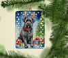 Bouvier des Flandres Christmas Reindeer Porcelain Ornament product image at NuMercy 2