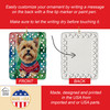 Yorkshire Terrier Yorkie Christmas Porcelain Ornament DAC3695 product image at NuMercy 3