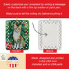 Oregon Rex Cat By the Christmas Tree Porcelain Ornament product image at NuMercy 3