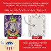 Bedlington Terrier King of Mardi Gras Porcelain Christmas Ornament product image at NuMercy 3