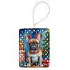 French Bulldog Christmas Reindeer Porcelain Ornament DAC7784 product image at NuMercy