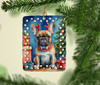 French Bulldog Christmas Reindeer Porcelain Ornament DAC7784 product image at NuMercy 2