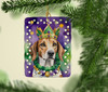 American Foxhound King of Mardi Gras Porcelain Christmas Ornament product image at NuMercy 2