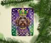 Wirehaired Pointing Griffon King of Mardi Gras Porcelain Christmas Ornament DAC4907 product image at NuMercy 2