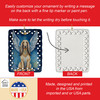 Afghan Hound My Angel Porcelain Christmas Ornament DAC6925 product image at NuMercy 3
