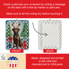 Chocolate Labrador Retriever Christmas Reindeer Porcelain Ornament product image at NuMercy 3