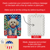 Maltipoo Christmas Reindeer Porcelain Ornament product image at NuMercy 3