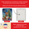 Pit Bull Terrier Christmas Reindeer Porcelain Ornament DAC7839 product image at NuMercy 3