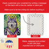 Siberian Husky King of Mardi Gras Porcelain Christmas Ornament DAC4890 product image at NuMercy 3