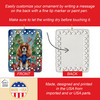 Cavalier Spaniel Christmas Reindeer Porcelain Ornament product image at NuMercy 3