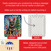 German Shepherd Christmas Reindeer Porcelain Ornament DAC7786 product image at NuMercy 3
