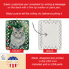 American Curl Cat By the Christmas Tree Porcelain Ornament product image at NuMercy 3