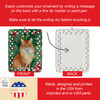 Somali Cat By the Christmas Tree Porcelain Ornament product image at NuMercy 3