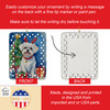 Maltese Christmas Reindeer Porcelain Ornament product image at NuMercy 3