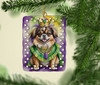 Tibetan Spaniel King of Mardi Gras Porcelain Christmas Ornament product image at NuMercy 2