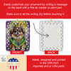 Tibetan Spaniel King of Mardi Gras Porcelain Christmas Ornament product image at NuMercy 3