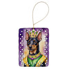 Manchester Terrier King of Mardi Gras Porcelain Christmas Ornament product image at NuMercy