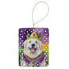 Great Pyrenees King of Mardi Gras Porcelain Christmas Ornament product image at NuMercy