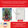 Black Cairn Terrier Christmas Reindeer Porcelain Ornament product image at NuMercy 3