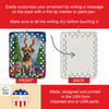 Border Terrier Christmas Reindeer Porcelain Ornament product image at NuMercy 3
