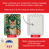 Suphalak Cat By the Christmas Tree Porcelain Ornament product image at NuMercy 3