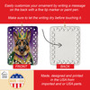 German Shepherd King of Mardi Gras Porcelain Christmas Ornament product image at NuMercy 3