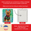 Yorkshire Terrier Yorkie Christmas Porcelain Ornament DAC3700 product image at NuMercy 3