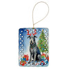 Scottish Deerhound Christmas Reindeer Porcelain Ornament product image at NuMercy