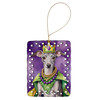 Italian Greyhound King of Mardi Gras Porcelain Christmas Ornament product image at NuMercy