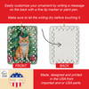 Cheetoh Cat By the Christmas Tree Porcelain Ornament product image at NuMercy 3