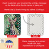 Peterbald Cat By the Christmas Tree Porcelain Ornament product image at NuMercy 3
