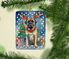 Mastiff Christmas Reindeer Porcelain Ornament product image at NuMercy 2