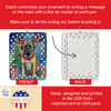Mastiff Christmas Reindeer Porcelain Ornament product image at NuMercy 3