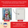 American Eskimo Christmas Reindeer Porcelain Ornament product image at NuMercy 3