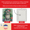 Scottish Fold Cat By the Christmas Tree Porcelain Ornament product image at NuMercy 3