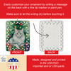 Turkish Angora Cat By the Christmas Tree Porcelain Ornament product image at NuMercy 3