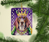 American English Coonhound King of Mardi Gras Porcelain Christmas Ornament product image at NuMercy 2