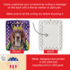 American English Coonhound King of Mardi Gras Porcelain Christmas Ornament product image at NuMercy 3