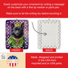 Schipperke King of Mardi Gras Porcelain Christmas Ornament product image at NuMercy 3