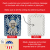 White Poodle My Angel Porcelain Christmas Ornament DAC7061 product image at NuMercy 3