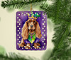 English Cocker Spaniel King of Mardi Gras Porcelain Christmas Ornament product image at NuMercy 2