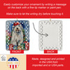Old English Sheepdog Christmas Porcelain Ornament DAC3549 product image at NuMercy 3