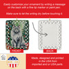 Nebelung Cat By the Christmas Tree Porcelain Ornament product image at NuMercy 3