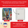 Yorkshire Terrier Yorkie Christmas Reindeer Porcelain Ornament product image at NuMercy 3