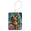 Vizsla Christmas Reindeer Porcelain Ornament product image at NuMercy