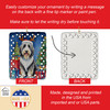Bearded Collie Christmas Reindeer Porcelain Ornament product image at NuMercy 3