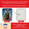 Chocolate Christmas Reindeer Porcelain Ornament product image at NuMercy 3